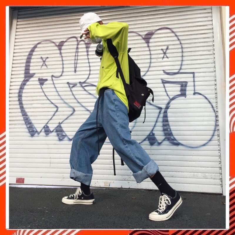 < SALE UP TO 50% > QUẦN JEANS ỐNG RỘNG BASIC DEMIANS | BigBuy360 - bigbuy360.vn