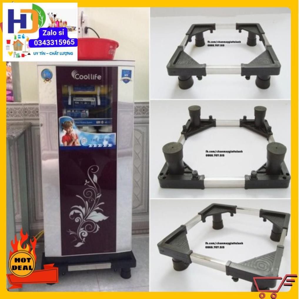 Kệ Để Chân Máy Lọc Nước - Điều Chỉnh Theo Kích Thước Trụ Inox, Đế Cao Su siêu bền