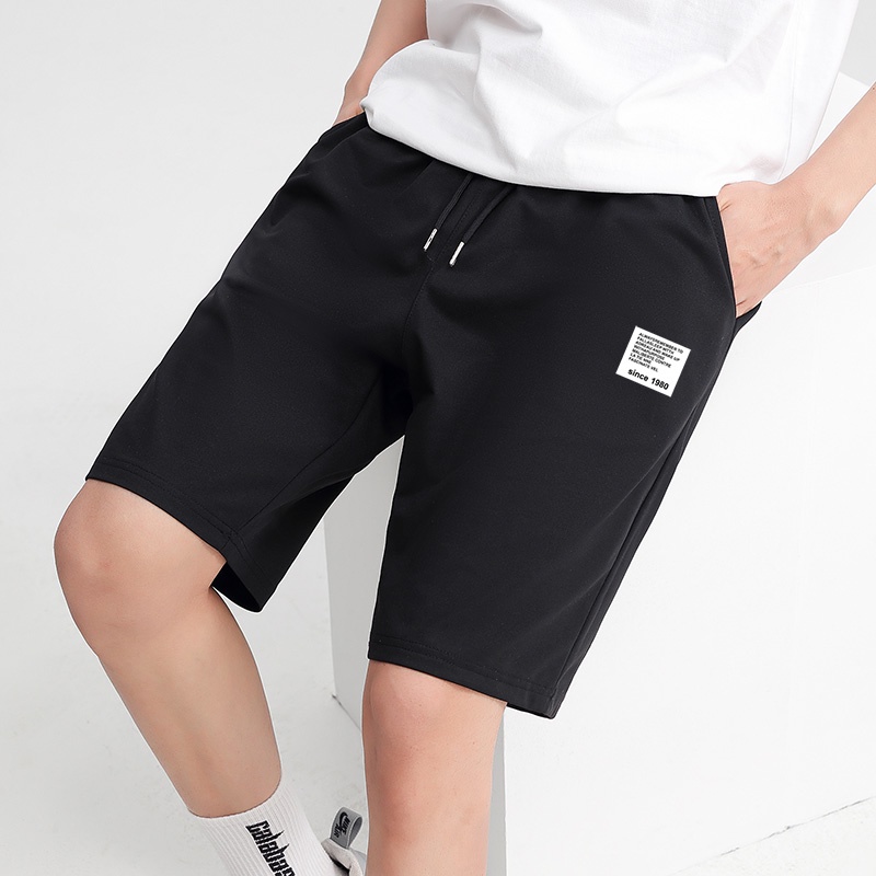 Quần Short Lưng Thun Rút Dây Phong Cách Hàn Quốc Cho Nam