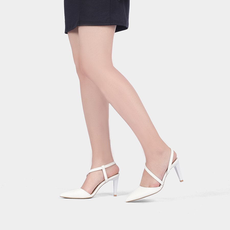 Giày Cao Gót siêu xinh Mũi Nhọn Thời Trang Phối Dây Gót Nhọn 8cm kèm hộp và giấy gói