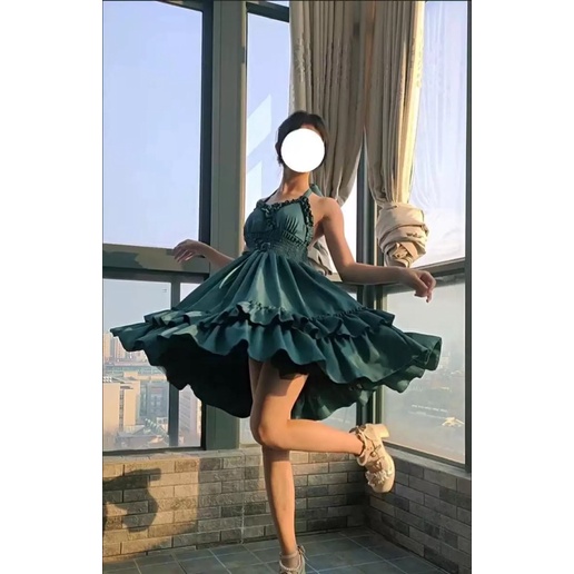 Váy/ Đầm Lolita Thắt Eo Siêu Xinh - Kèm ảnh thật, váy đầm công chúa,dự tiệc, tiểu thư, nàng thơ, sang chảnh