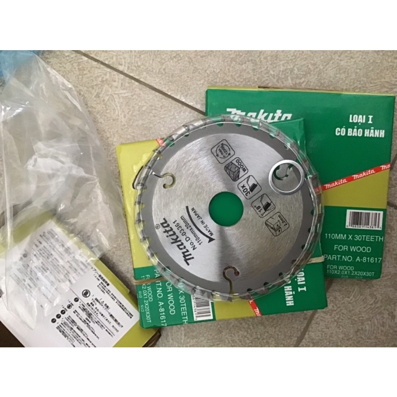 Lưỡi cưa cắt gỗ Makita đường kính 110mm