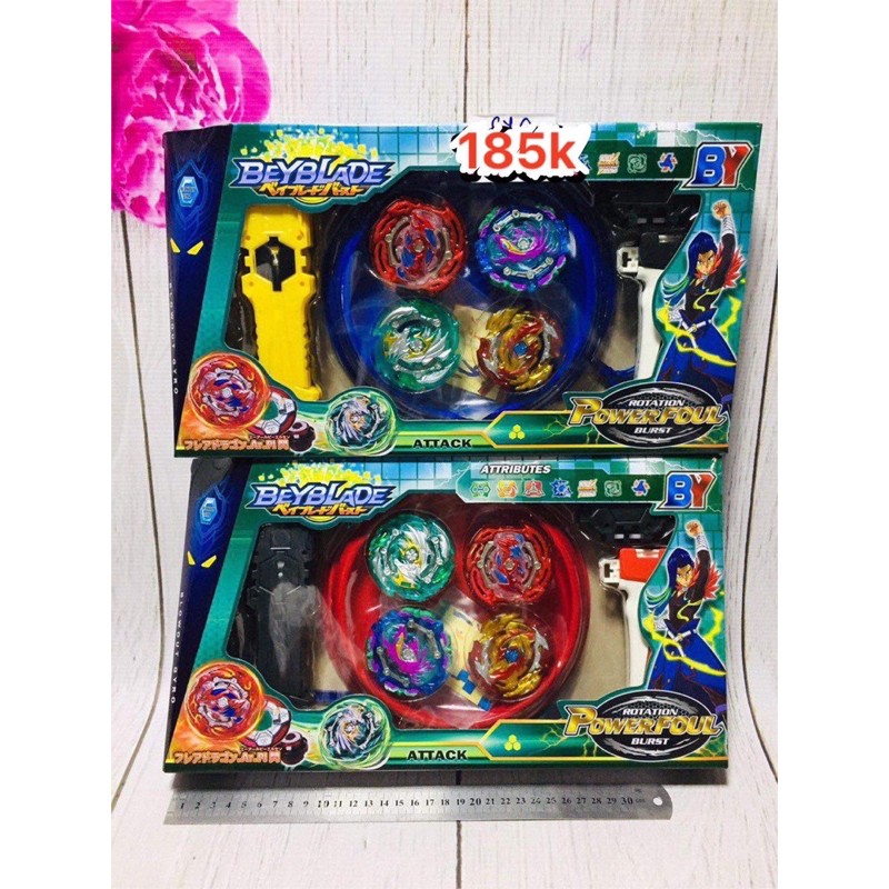 Hộp sàn đấu và 2 con quay beyblade bản giới hạn