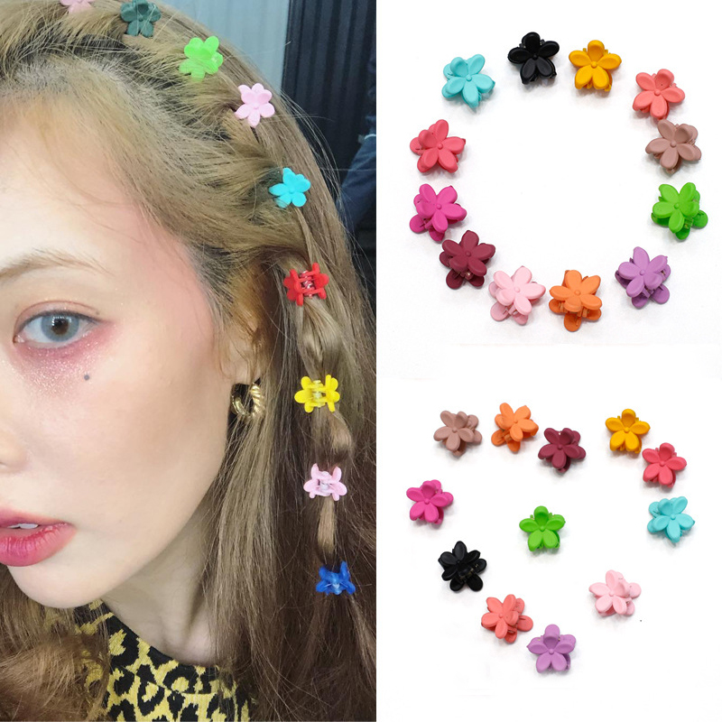 Set 5 kẹp tóc AY mini kiểu dáng hoa phong cách Hàn Quốc xinh xắn
