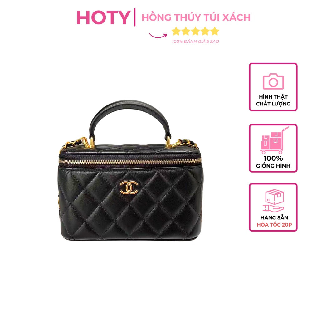 Túi Đeo Chéo Cel Vanity Quai Chữ Kim Loại Ô Trám Quả Cầu 2022 Có Hộp Hàng Sẵn Hình Thật Shop Chụp