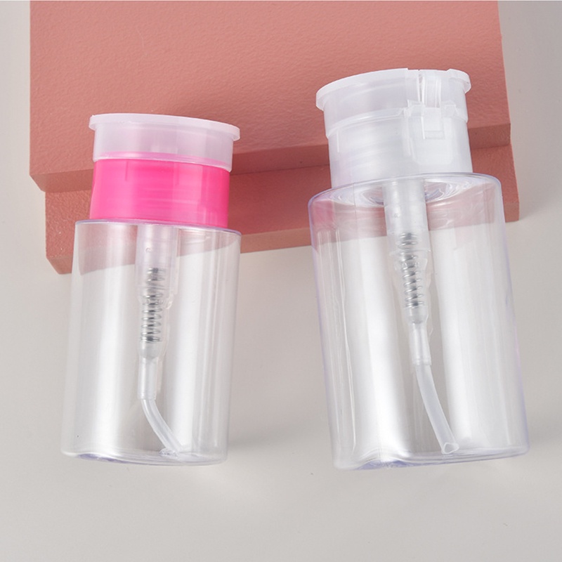 Chai Nhựa Trong Suốt Dạng Ấn Đựng Dung Dịch 100ml/200ml