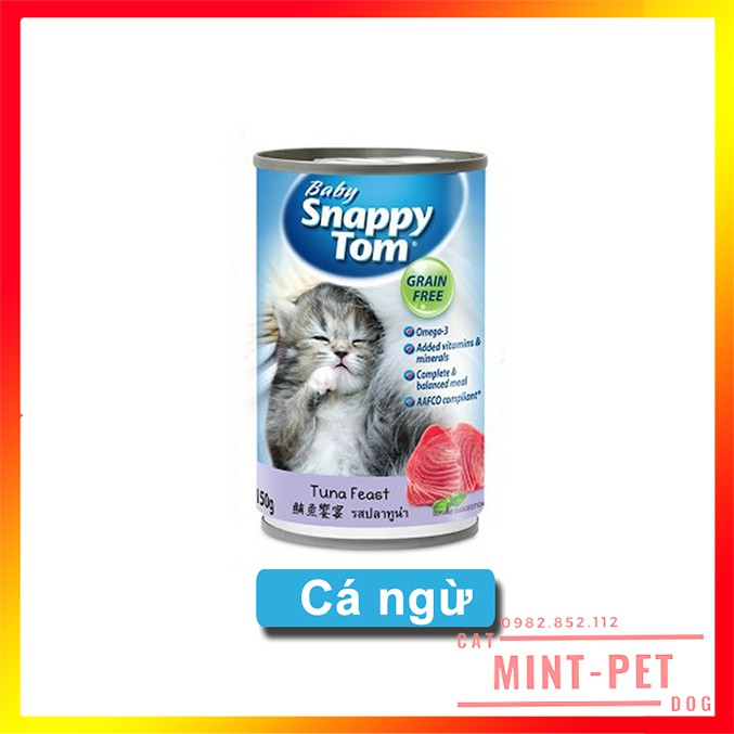 Pate Cho Mèo Con Snappy Tom - Lon 150g