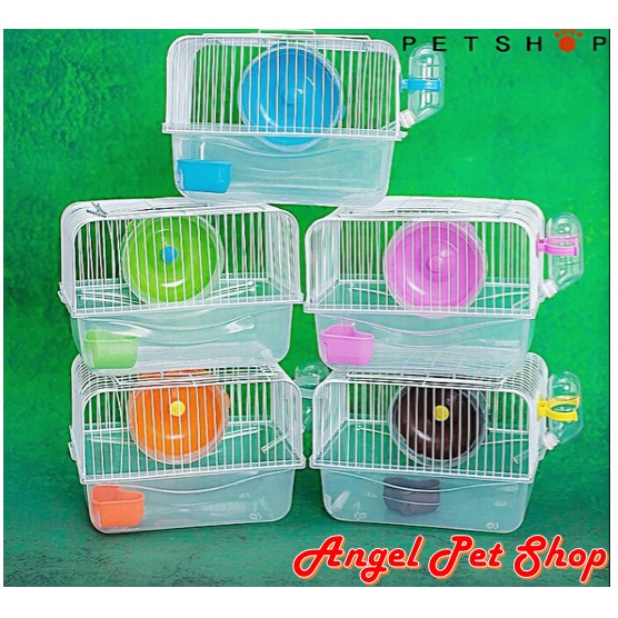 Lồng hamster mini (snow) full phụ kiện sẽ
