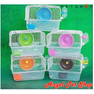 Lồng hamster mini (snow) full phụ kiện sẽ