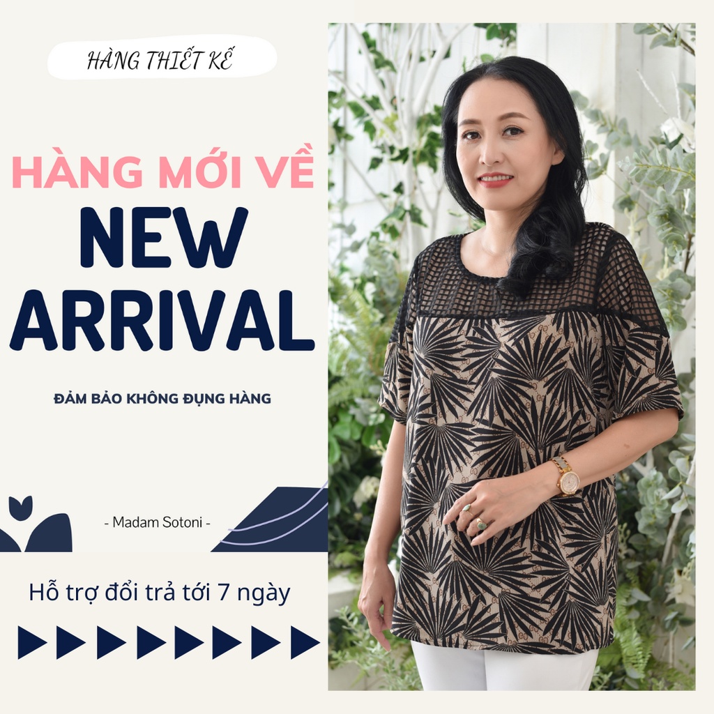 Madam Sotoni - Thời trang trung niên - Áo kiểu nữ trung niên - MGQD1003