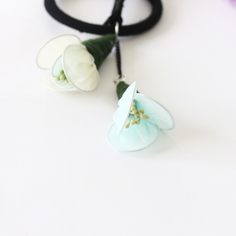 Buộc tóc hoa rơi ruy băng hàn quốc kiểu dáng nữ tính nhẹ nhàng - Mely 428