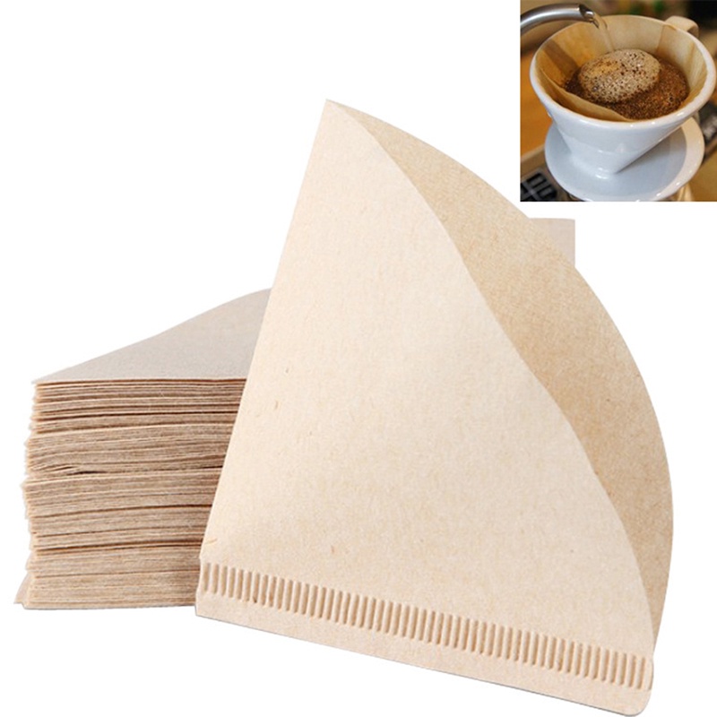 [takejoynew 0609] 100PCs V60 Drip Paper Coffee Filter Coffee Strainer Bag Espresso Tea Infuser