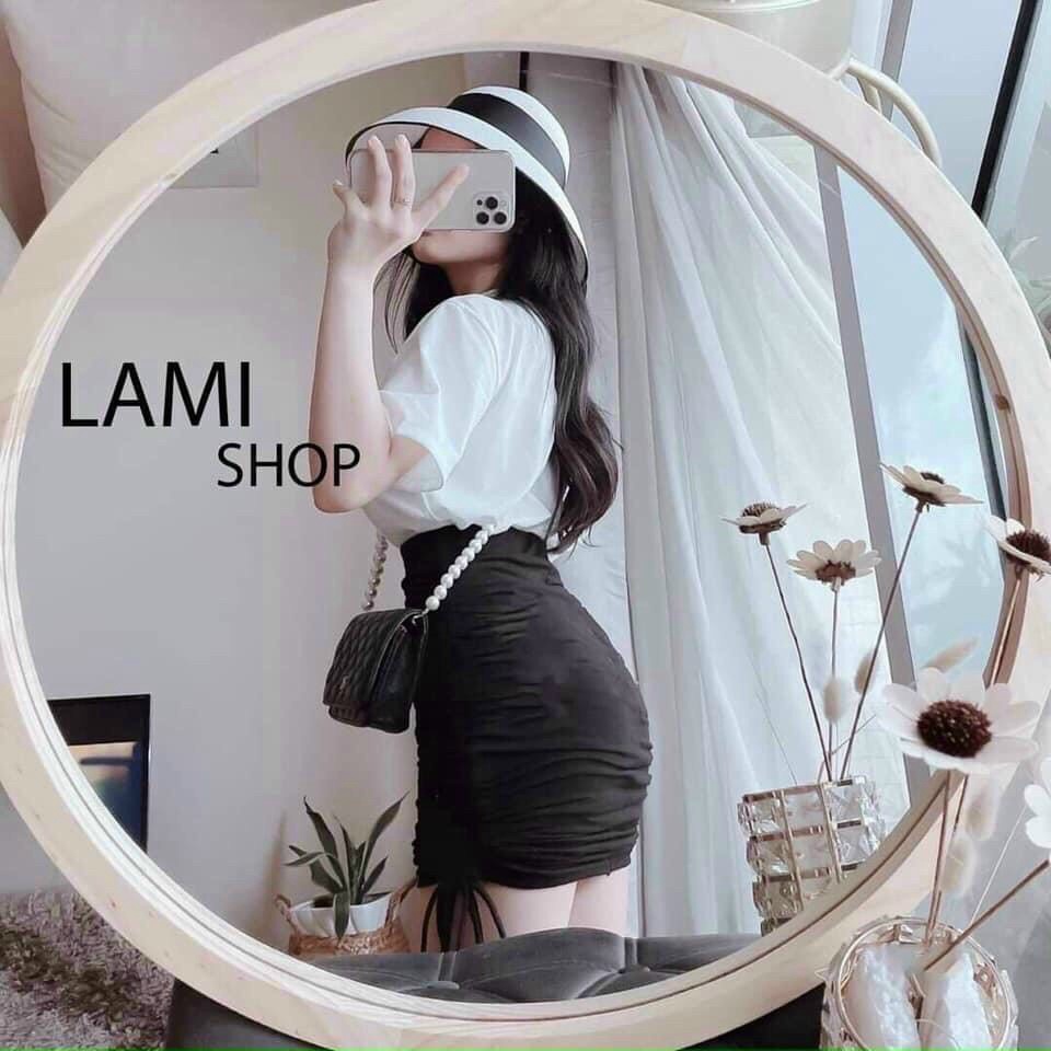 [Miễn Phí Ship 2022] SET VÁY BODY ÔM RÚT DÂY PHỐI ÁO THUN IN CHỮ CÁ TÍNH, KÈM ẢNH THẬT