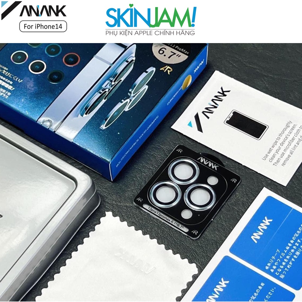 Kính Cường Lực ANANK Công Nghệ AR Chống Lóe Hình Ảnh Bảo Vệ Camera Cho iP 15Promax/ 15Pro/ 15/ 14Promax/ 13Pro