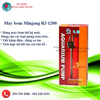 Máy bơm bể cá 3 trong 1 minjang r3-1200