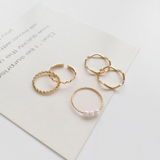 Set nhẫn 5 chiếc basic november accessories