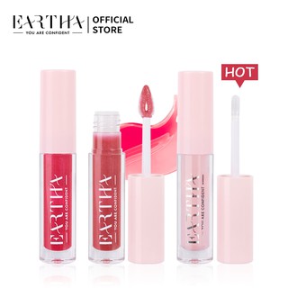Son bóng EARTHA màu trong suốt lấp lánh dưỡng ẩm môi trang điểm đẹp