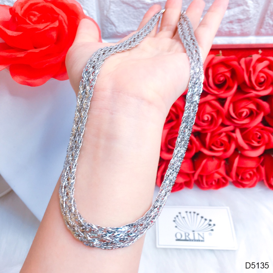 Dây chuyền nữ, dạng dẹp bính phong cách thời trang cao cấp Orin D5135