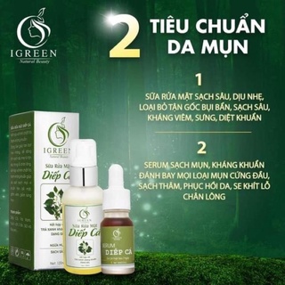 Combo Toàn Diện Cho Da Hết Mụn, Thâm - Combo Diếp Cá IGREEN