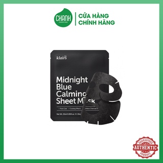 Mặt nạ Klairs Midnight Blue Calming Sheet Mask phục hồi và dưỡng ẩm.