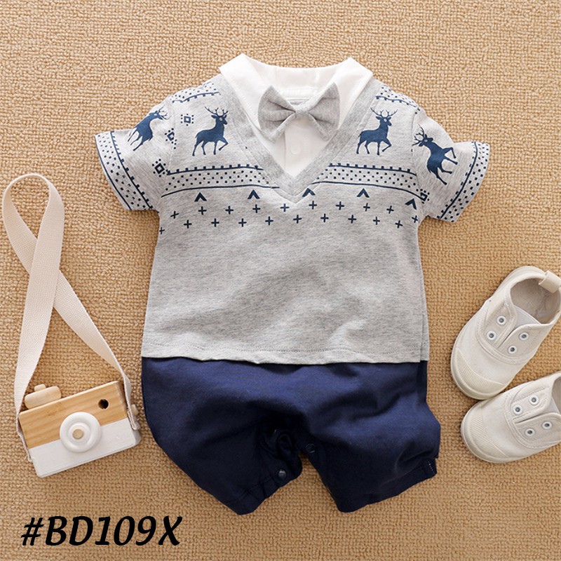 Bodysuit bé sơ sinh, áo sơ sinh cho bé từ 1 tháng đến 1 tuổi họa tiết xinh chất liệu cotton 100% cao cấp DB109