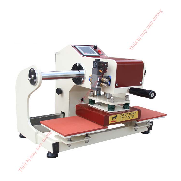 máy ép nhiệt 2 mâm ép tự động khí nén 15x15