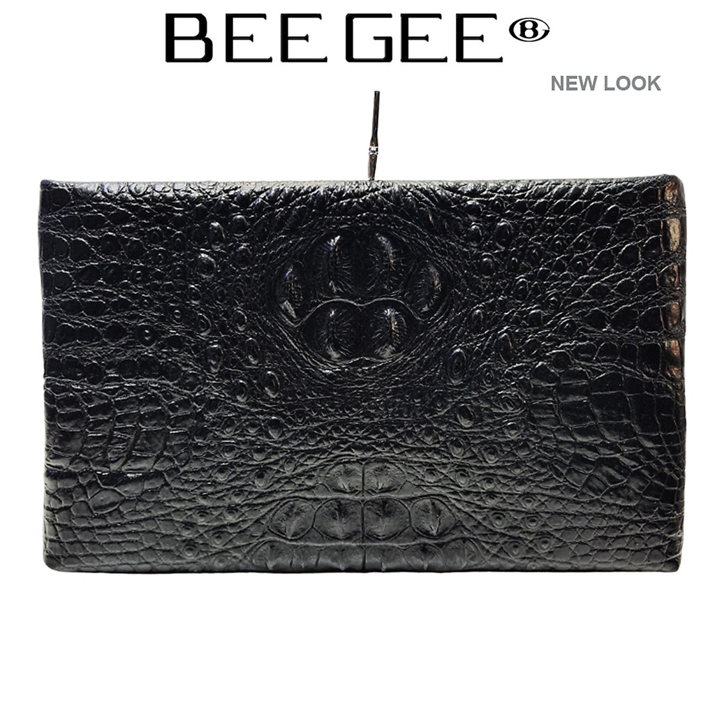 Ví nam cầm tay BEE GEE da bò tổng hợp cao cấp Bàn tay CÁ SÂU