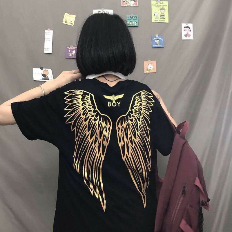 Áo Thun Nam Nữ Unisex Form Rộng Cánh Thiên Thần