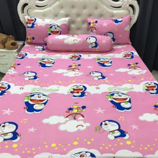 Bộ drap thun hàn quốc đôremon cho bé ( 4 màu)