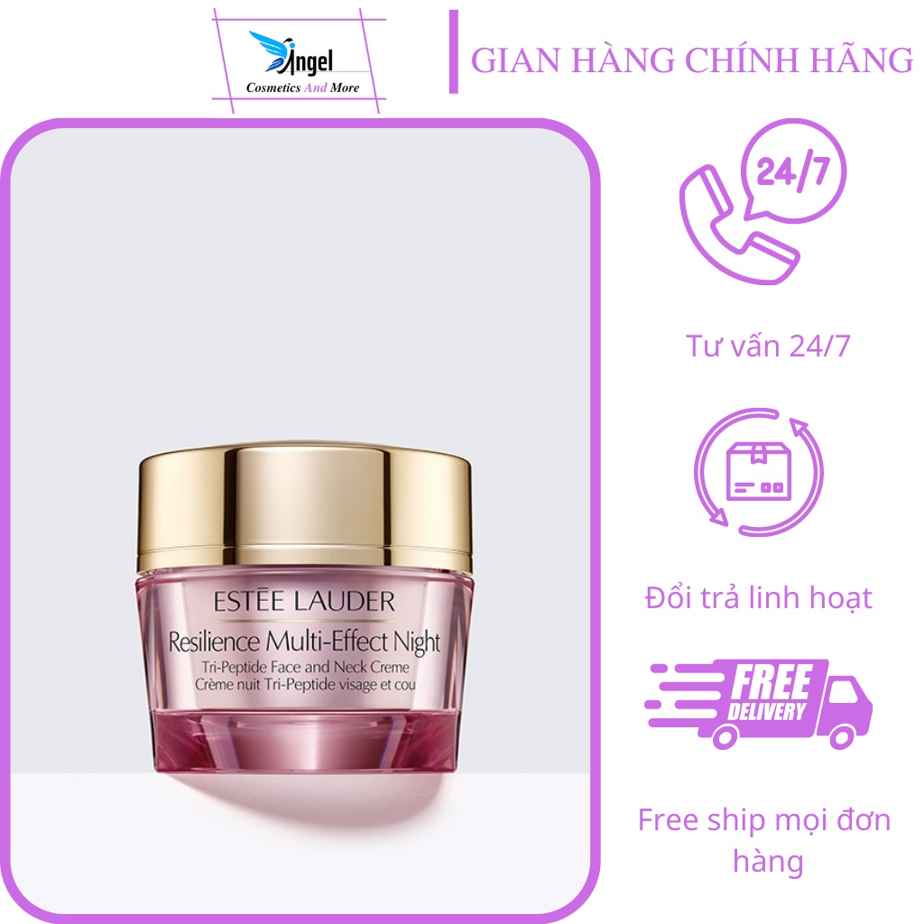 Kem dưỡng nâng cơ săn chắc ban đêm da mặt và cổ  Estee Lauder Resilience dưỡng da chuyên sâu 15ml