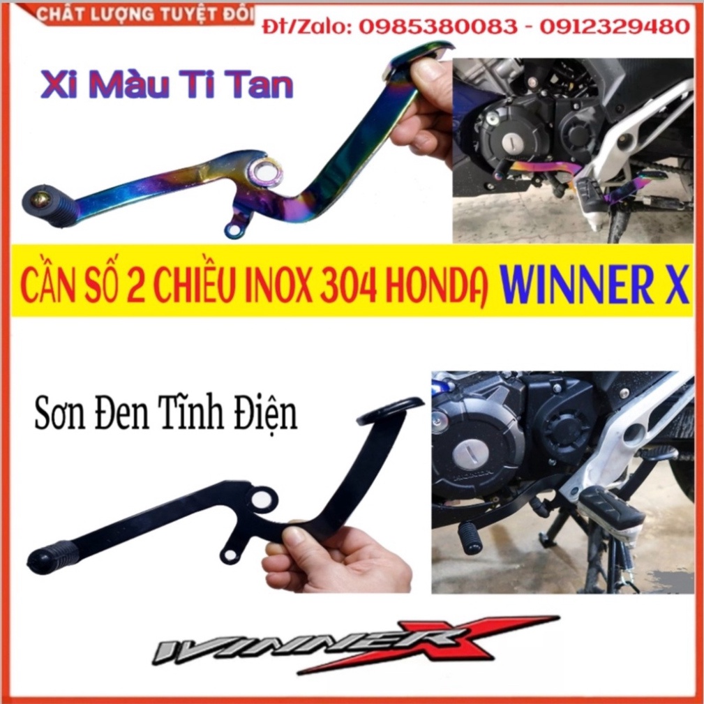 Cần Số 2 Chiều Winner X - Cần Số Winner X Cao Cấp - Cần số Win X _ INOX Xi Titan - Sơn Đen Tĩnh Điện Ảnh thật Sp