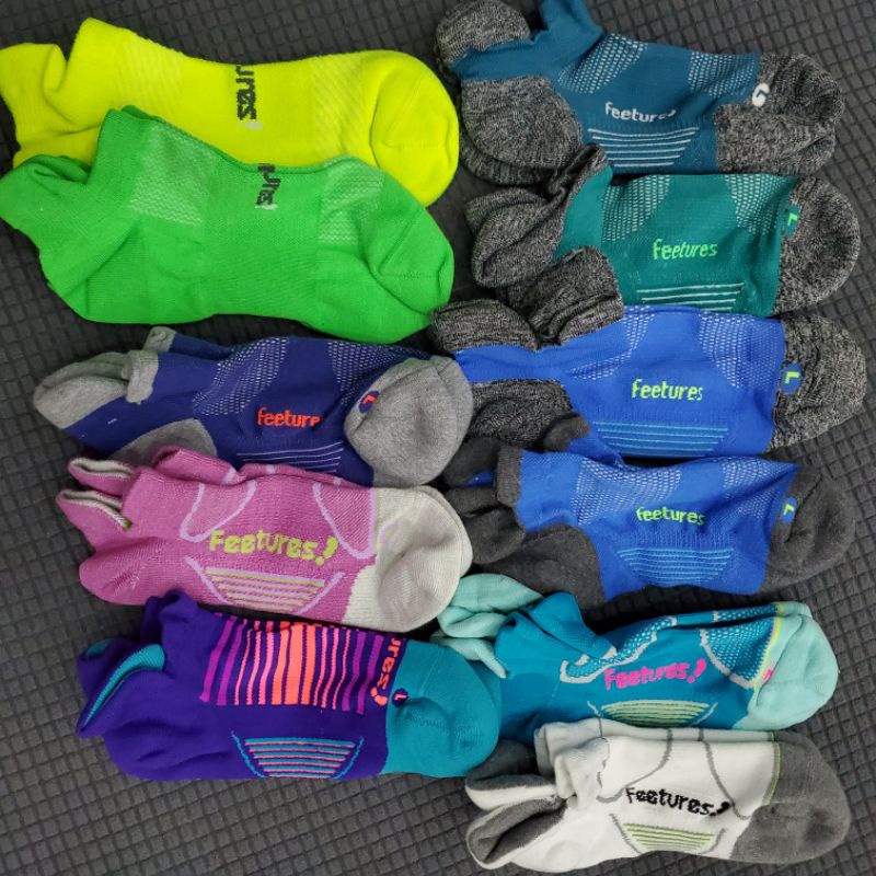 Vớ thể thao Feetures tập gym yoga chạy bộ nhiều màu