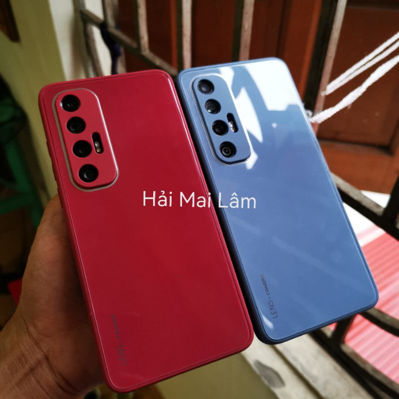 Ốp lưng cao cấp viền mềm lưng kính cường lực mi10s