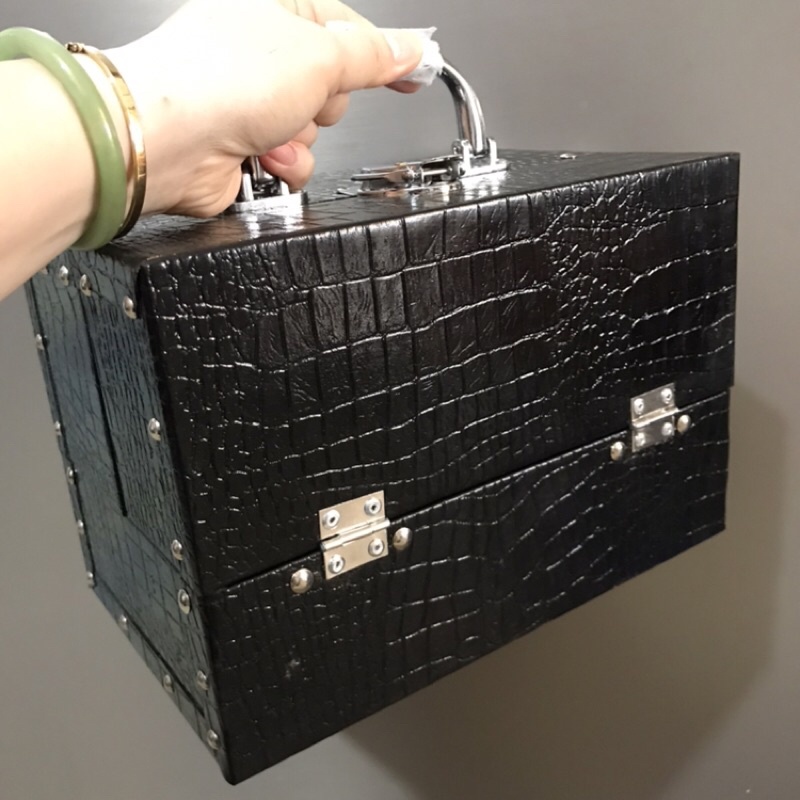 Cốp trang điểm cá nhân 4 mâm size 25cm,hộp đựng dụng cụ mi, phun xăm cá nhân