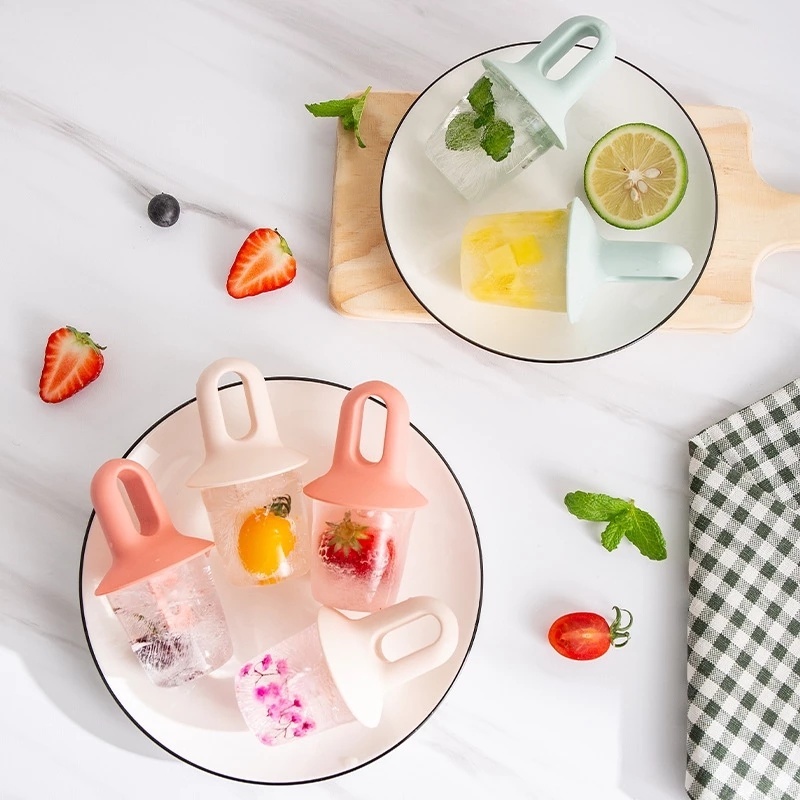 Khuôn Silicone Làm Kem/Đá Viên DIY Có Thể Tái Sử Dụng
