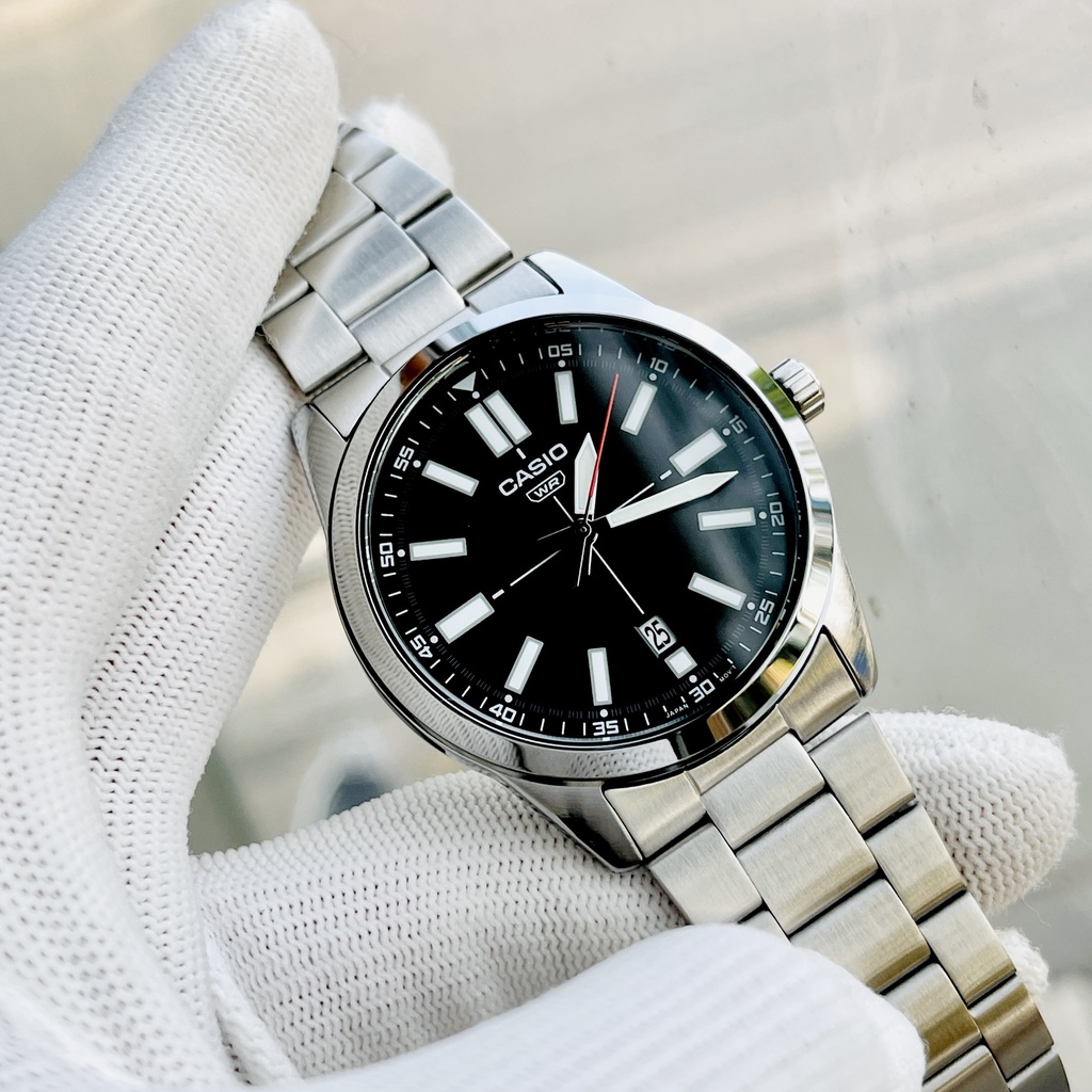 Đồng hồ nam dây thép Casio MTP VD02D 1E