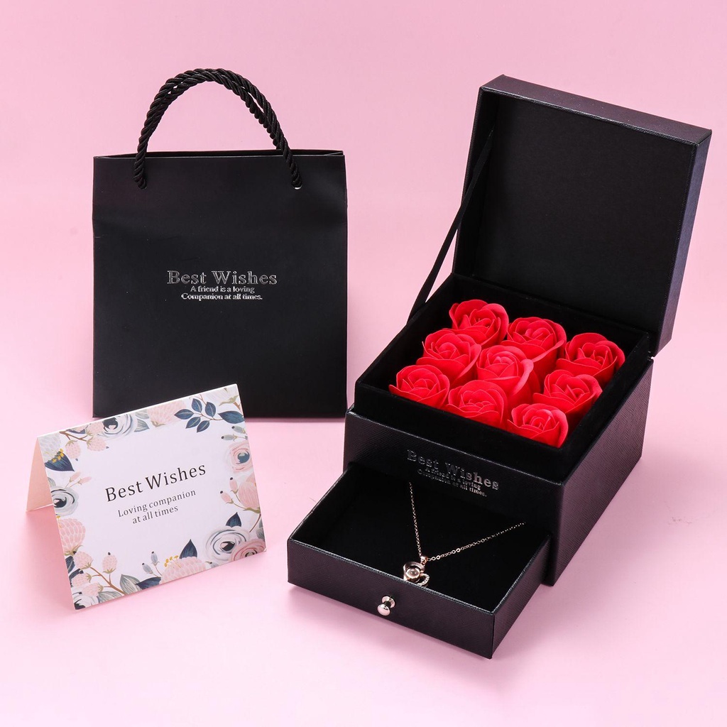 BORAG Hoa Hồng Handmade Làm Quà Tặng Giáng Sinh / Năm Mới / Valentine
