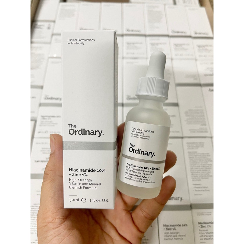 SERUM NGỪA MỤN, TRẮNG DA, SE KHÍT LỖ CHÂN LÔNG NIACINAMIDE 10% + ZINC 1% THE ORDINARY