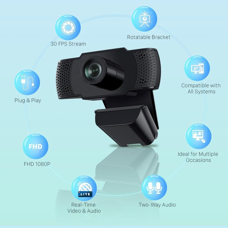 Webcam Hd 1080p 130 ° Hd Usb Wecam Chất Lượng Cao | BigBuy360 - bigbuy360.vn