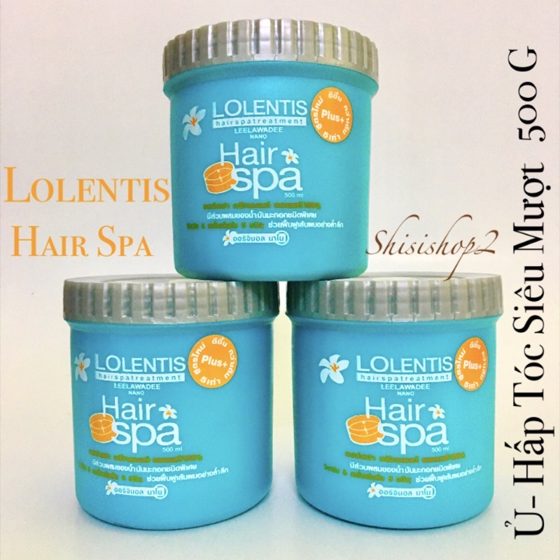 Combo 5 Hũ Ủ Hấp Tóc Lolentis Hair Spa Siêu Mượt Thái Lan 500g