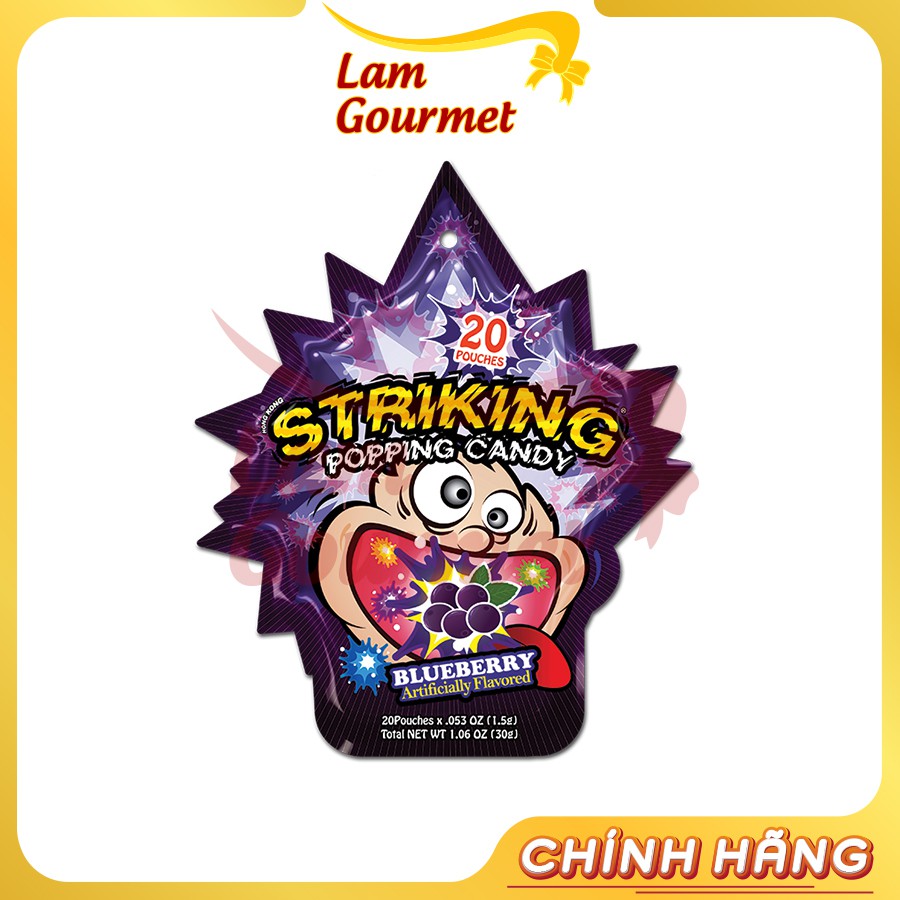 Kẹo Nổ Striking Popping Candy 30g Nhiều Vị  - Lam Gourmet