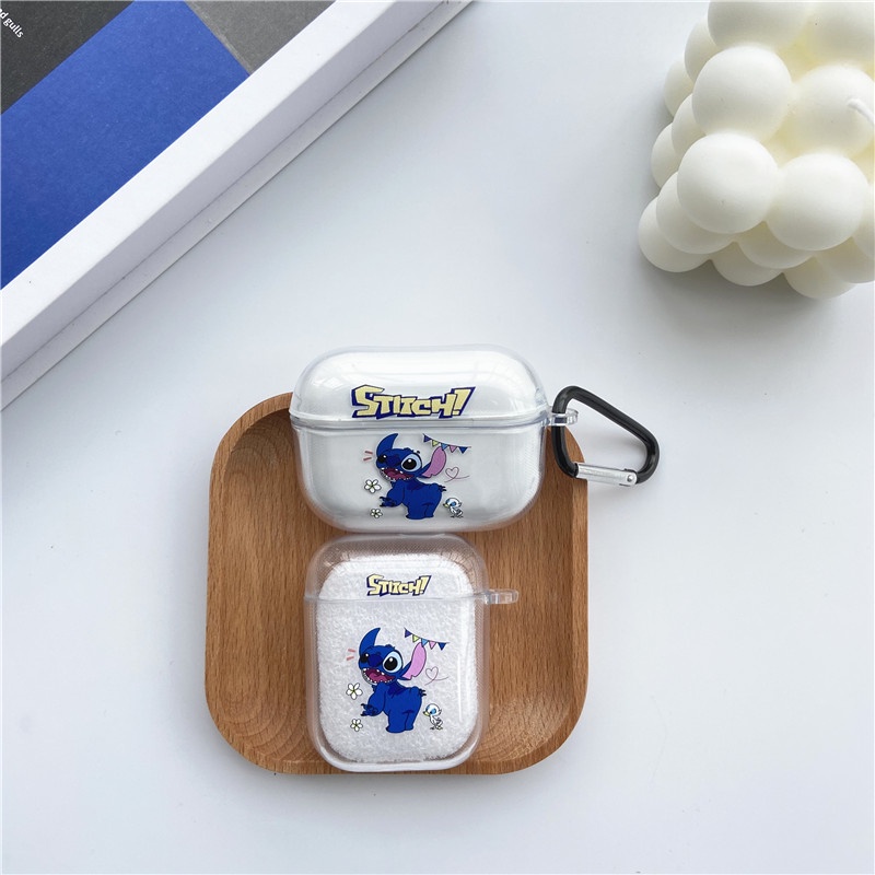 Vỏ Bảo Vệ Hộp Sạc Tai Nghe airpods1/2 Hình Stitch Xinh Xắn