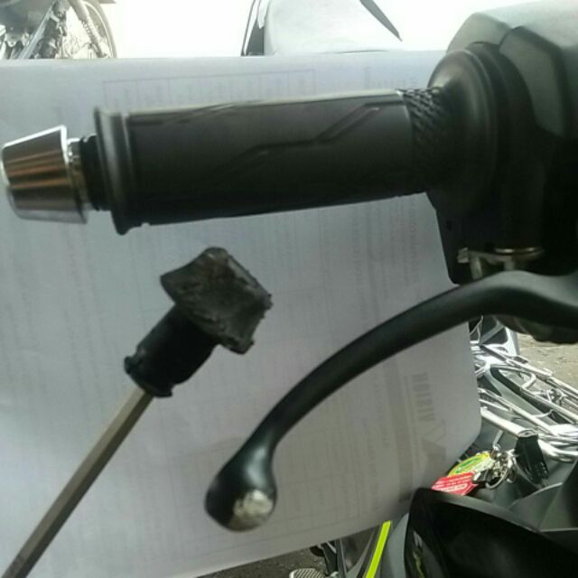 Gù tay inox 2 cái chống ngã của exciter150