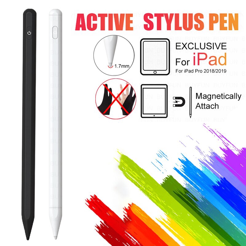 Bút chì stylus từ chối tác động lòng bàn tay cho iPad thế hệ 8/7/6 2020-2018 iPad Pro 12.9 11/2018 9.7/Air 4 Air 3