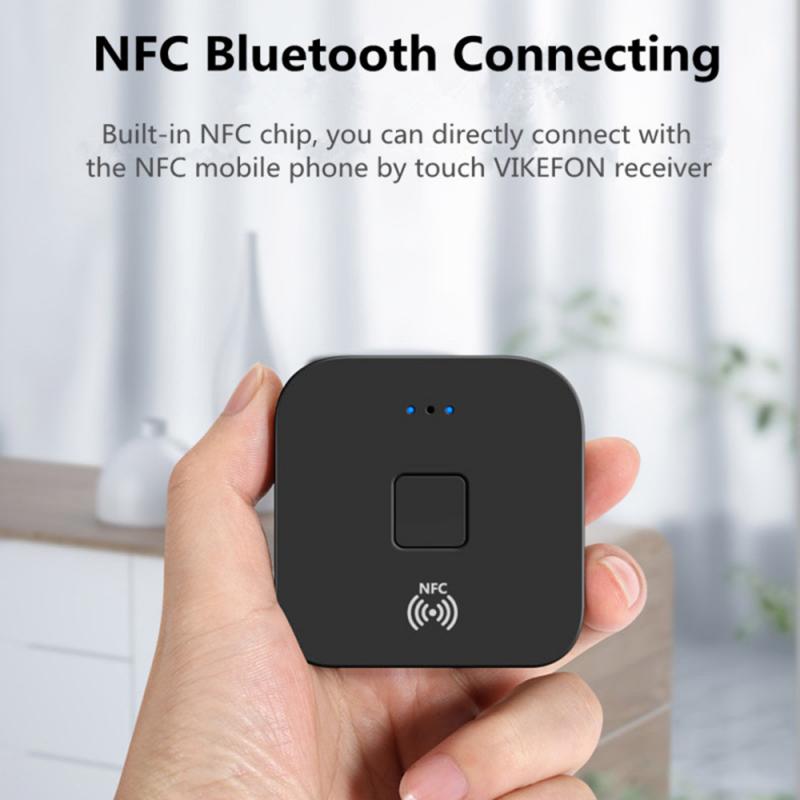 Đầu thu sóng âm thanh Bluetooth 5.0 3.5mm + 2rca Aptx cho loa Nfc