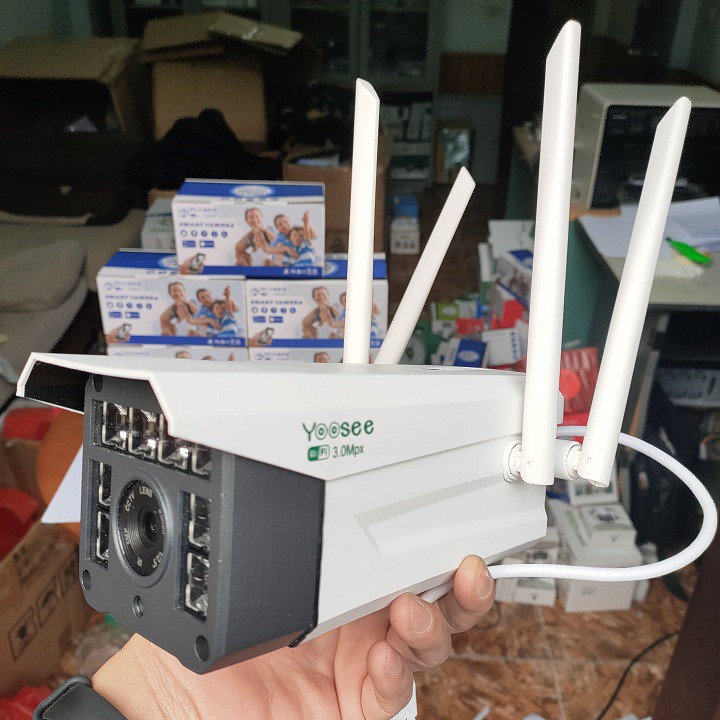 [RẺ VÔ ĐỊCH] CAMERA 4 RÂU YOOSEE W30H 8LED 3.0MPX SIÊU NÉT GÓC RỘNG - CÓ MÀU BAN ĐÊM | BigBuy360 - bigbuy360.vn