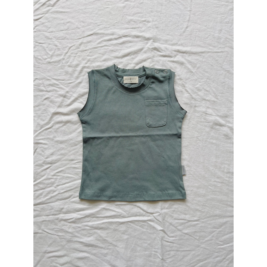 Cotton Summer Singlet Shirt Macro & Micro (Áo Phông Sát Nách Bé Trai)