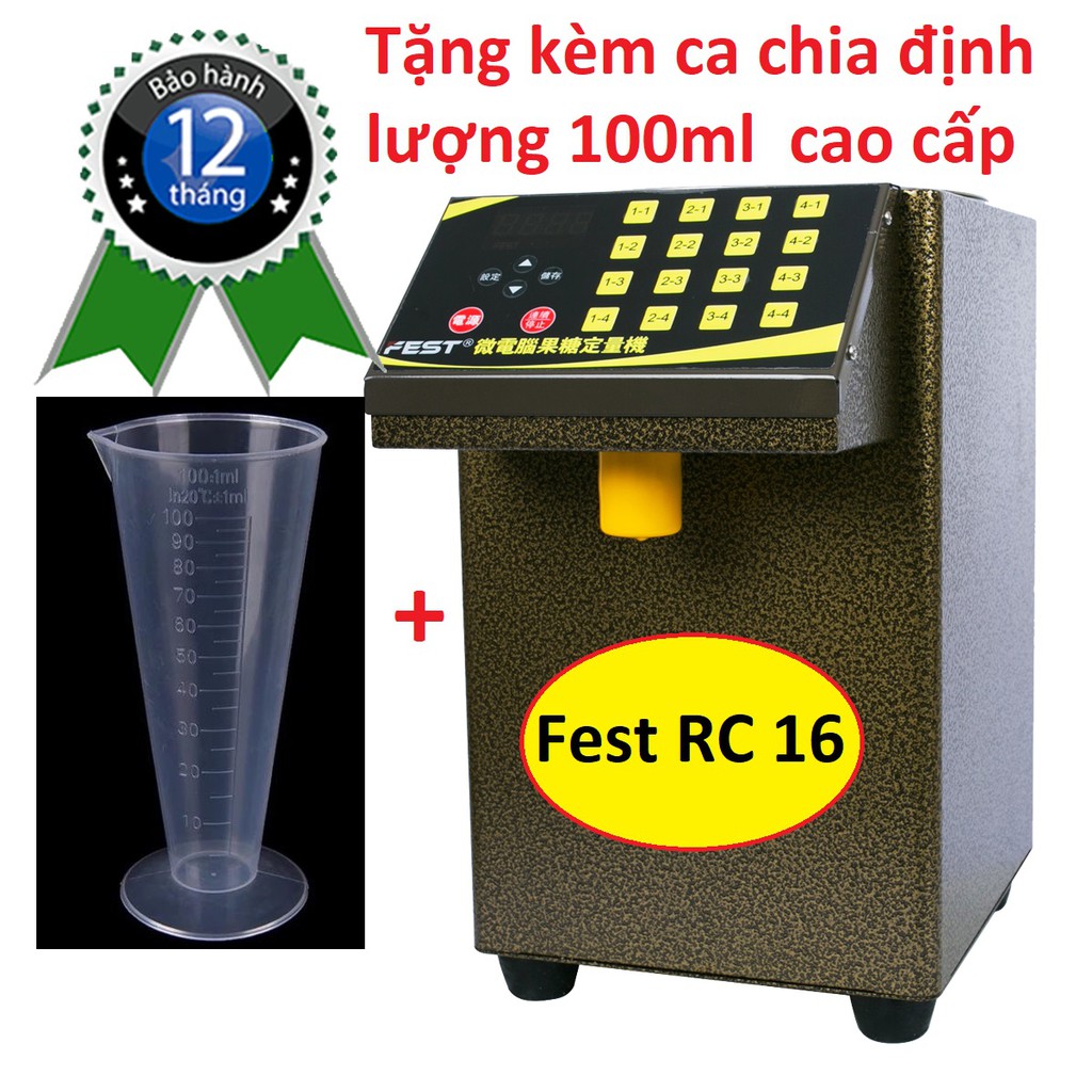 [ Tặng Quà ] Máy định lượng đường Fest RC16 + Tặng kèm ca chia định lượng 100ml