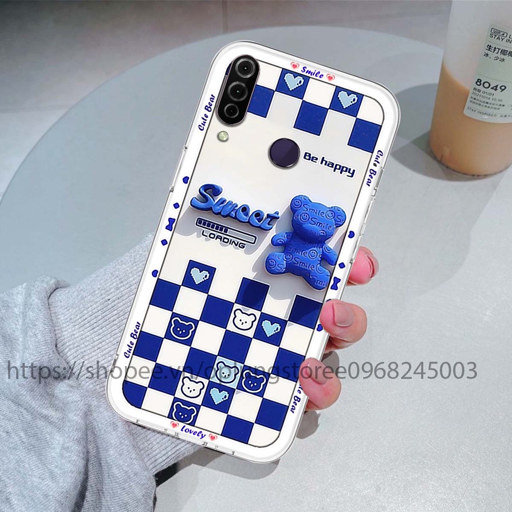 Ốp lưng Vsmart Joy1/Joy 1Plus/Joy 2Plus/Joy 3/Joy 3Plus in hình 3D gấu cute cool ngầu giả nổi.