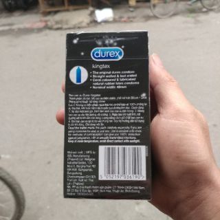 Bao Cao Su Durex Kingtex (12 Cái / Hộp)